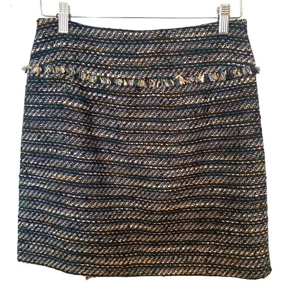 Nwot Ann Taylor LOFT Faux Wrap Tweed Skirt - Picture 4 of 10
